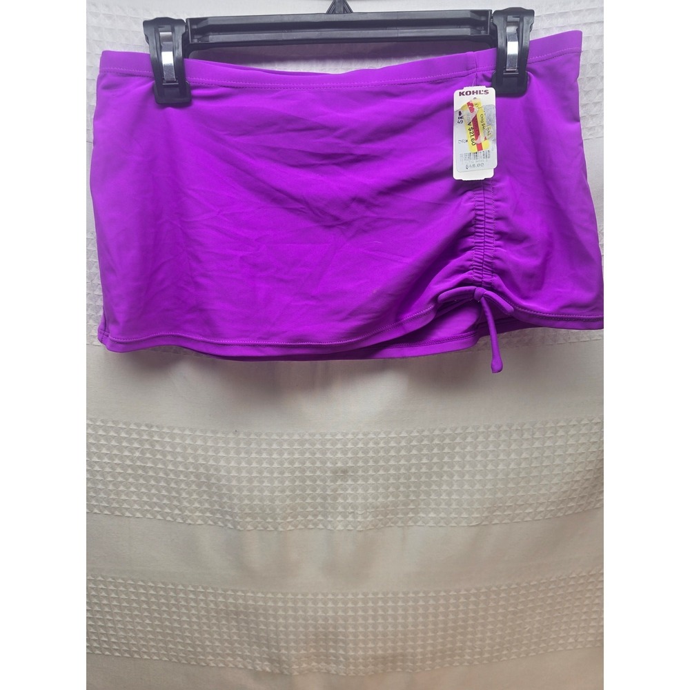ZeroXposur Girls swim skirt cover up size 16 purple beach swim swimwear 6758
